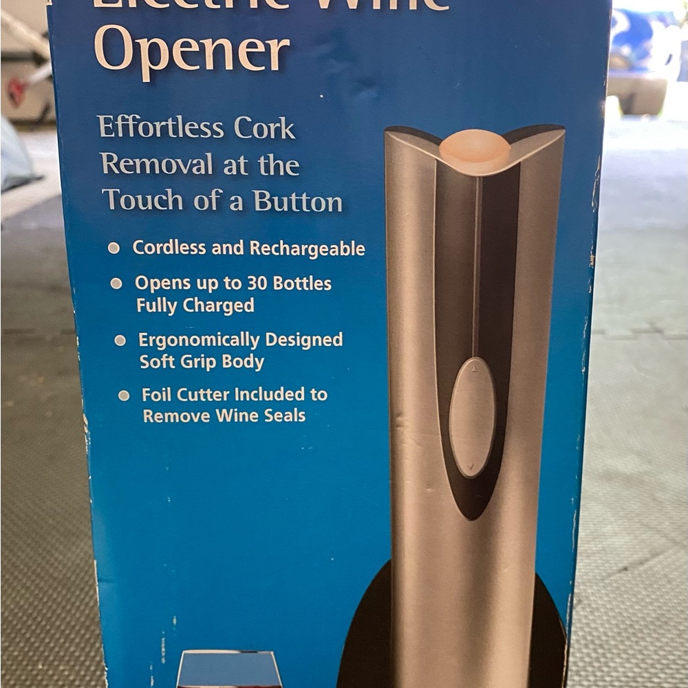 Oster Electric Wine Opener - Silver and Black